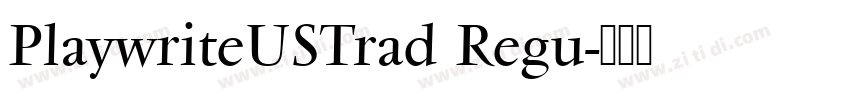 PlaywriteUSTrad Regu字体转换